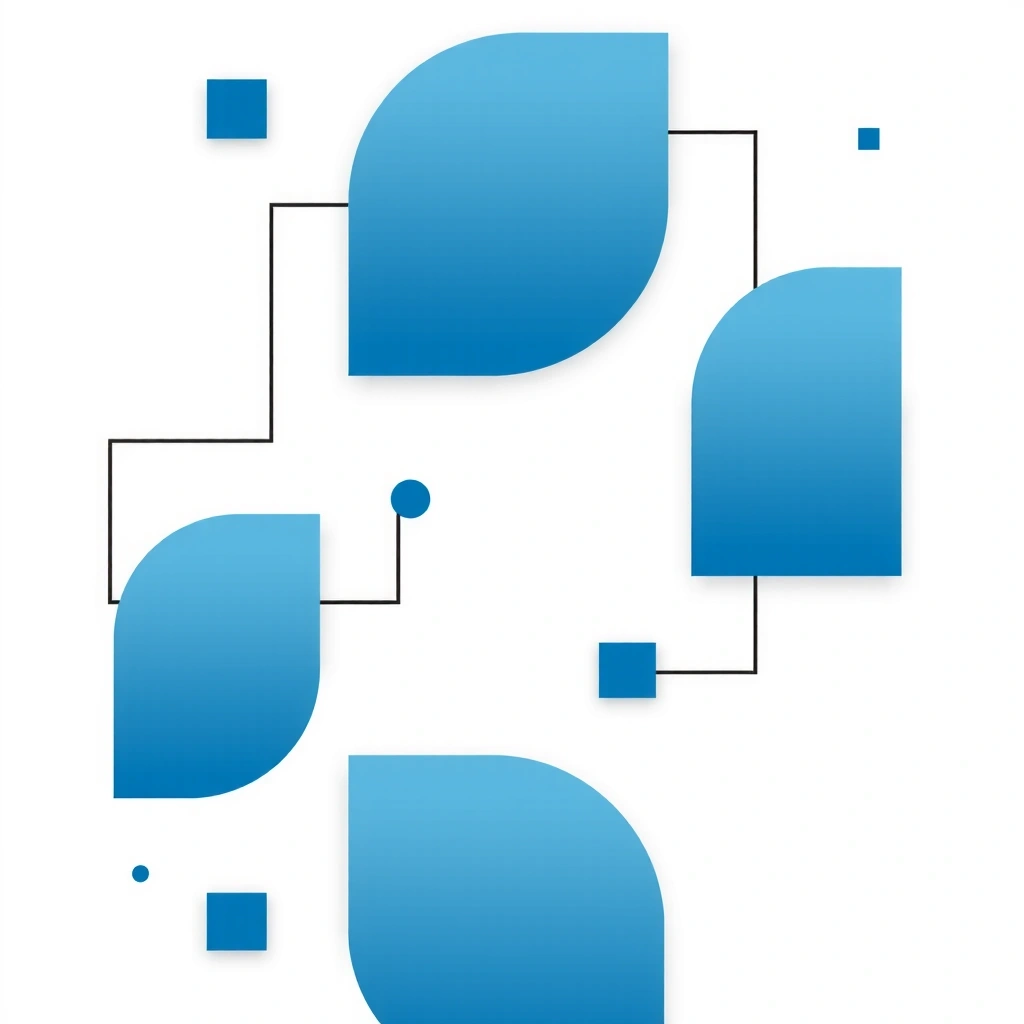 Abstract geometric pattern with minimal blue gradients